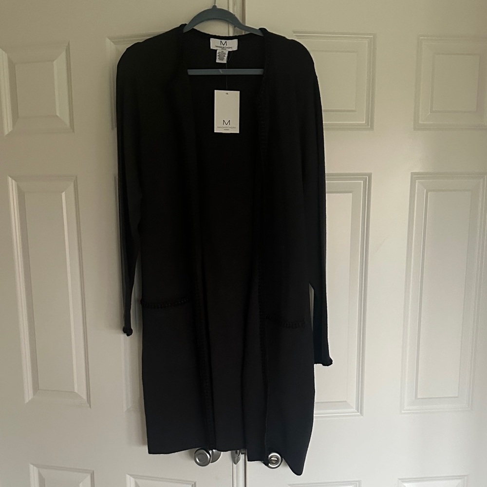 Magaschoni Charcoal Knit Cardigan